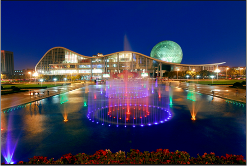 全國百強縣之首的昆山美麗的夜景 全國百強縣之首的昆山美麗的夜景